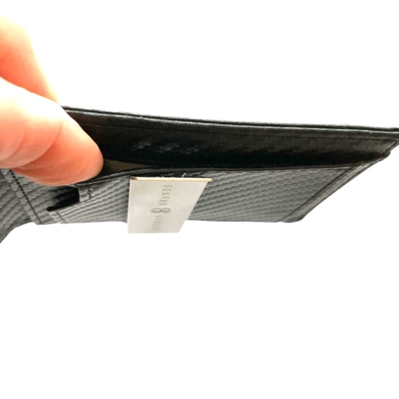 wallet SERMAN BRANDS travel security black bifold - Picture 7 of 12